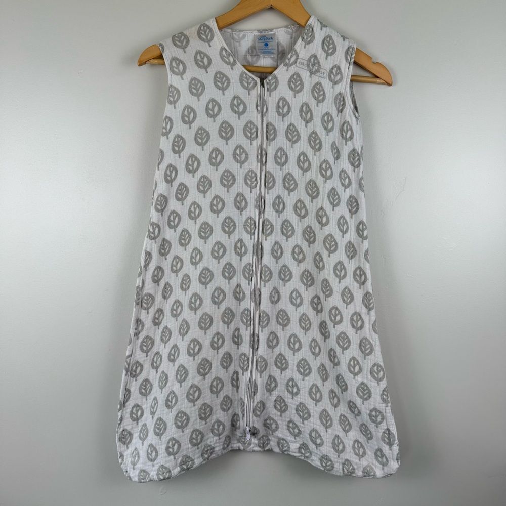 Halo Wearable Blanket 100% Cotton TOG 0.5 Gray Leaf Size Large 12-18 months